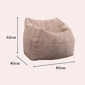 UXZDX Lazy Sofas Cover Chairs Without Filler Linen Cloth Lounger Seat Bean Bag Pouf Puff Couch Tatami Living Room,62cmx85cmx85cm