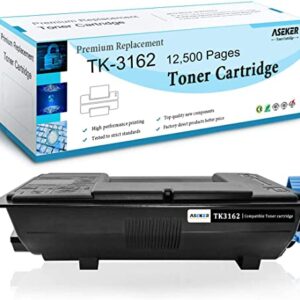 ASEKER Compatible TK3162 TK-3162 TK 3162 1T02T90US0 Toner Cartridge for Kyocera EcoSys P3045dn P3050dn P3055dn P3060dn P3145dn M3145dn M3145idn M3645dn M3645idn Printers 12500 Pages Black