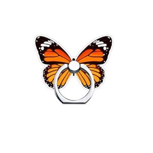 aisibo butterfly phone ring stand holder, 360 rotation finger ring grip stand for cell phones, smartphones and tablets