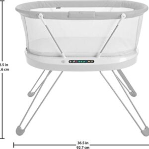 Fisher-Price Baby Bedside Sleeper Luminate Bassinet with Sound Detection Plus Customizable Lights Music and Sounds