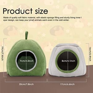 YUEPET Guinea Pig Bed 2 Pack - Washable Guinea Pig Cage Accessories Small Animal Bed Hideout for Guinea Pig, Chinchilla, Hamsters, Hedgehog