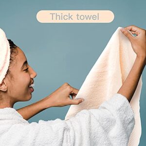 KUFUNG Hand Towel Cool Soft, Fluffy, and Absorbent, Premium Quality Perfect for Daily Use 100% Cotton Towel (Beige, 13.4X29)