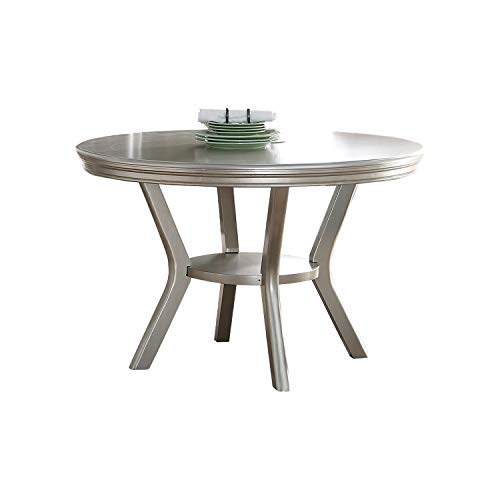 simple relax SR-PDEX-F2150 Dining Table, Antique Silver