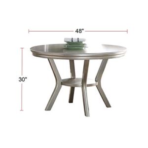 simple relax SR-PDEX-F2150 Dining Table, Antique Silver