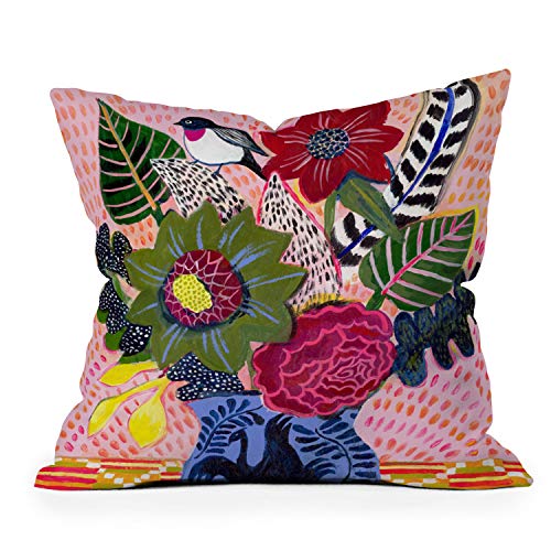 Society6 Misha Blaise Design Celebrate The Day Throw Pillow, 16"x16", ­