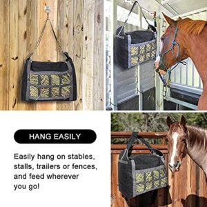 Tylu Hay Bags for Horses,Slow Feed Hay Bag Hay Feeder Net for Goats Alpacas Indoor Outdoor Grazing Feeding - Large Capacity