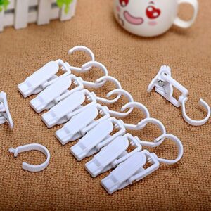 ccHuDE 12 Pcs 4.1 inch Plastic Strong Swivel Hook Rotating Laundry Hanging Hook Clothes Pins Beach Towel Clips Black