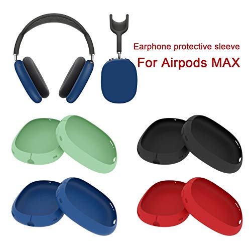 LLOHOOCC Silicone Cover for Apple Airpod Max Headphones, Anti-Dust,Scratch Proof Airpods Max Case Cover,Earcup Protector,Headset Speakers Skin Protector (Midnight Blue)