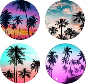iyayuhe multi-function cell phone stand,purple blue galaxy black palm trees white expanding stand grip for smartphones and tablets (4 pack)