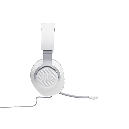 JBL Quantum 100 - Wired Over-Ear Gaming Headphones - White (Renewed)