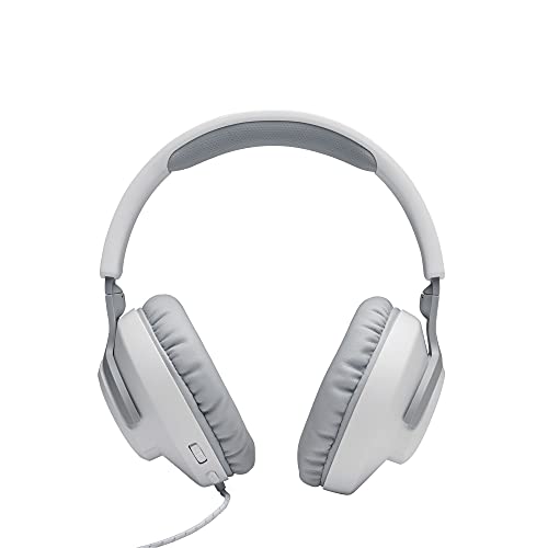 JBL Quantum 100 - Wired Over-Ear Gaming Headphones - White (Renewed)