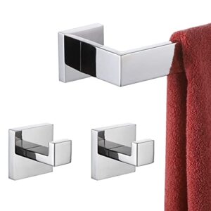 kokosiri 24-inch single towel bar, bathroom towel holder, bath towel hook modern robe hook coat hook, wall mounted, sus 304 stainless steel, polished chrome, b05a3-ch-l24