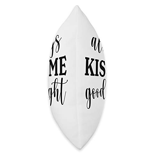 Wedding Anniversaries Gifts and Accessories Always Kiss Me Goodnight, Cute Valentines Day Gift Throw Pillow, 18x18, Multicolor