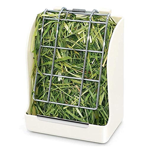 Rabbit Hay Feeder Food Dispenser/Rack Keep Hay, Alfalfa Clean & Fresh, Less Waste and Wess, Fit for Rabbits/Guinea Pig/Chinchilla and Other Small Animals by TOMOON