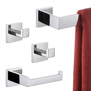 kokosiri 32-inch single towel bar, bathroom towel holder, toilet paper holder, bath towel hook modern robe hook coat hook, wall mounted, sus 304 stainless steel, polished chrome, b05a4-ch-l32
