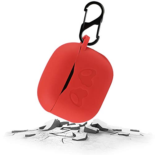 Haotop Case Compatible with JBL Tune 120TWS/125TWS,Soft Silicone Skin Cover Protective Case (Red Colour)