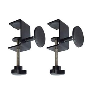 2 pcs desk table wall adjustable protective spacer, desk table tops wall spacer (black)