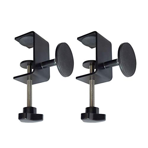 2 pcs Desk Table Wall Adjustable Protective Spacer, Desk Table Tops Wall Spacer (Black)