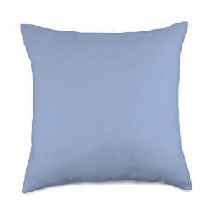 vine mercantile simple chic solid color light periwinkle blue throw pillow, 18x18, multicolor