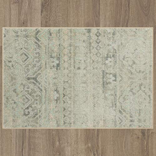 Mohawk Home Layland Beige Floral Geometric (2' 6" X 4' 2") Scatter Rug