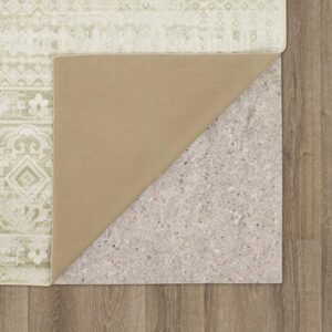 Mohawk Home Layland Beige Floral Geometric (2' 6" X 4' 2") Scatter Rug