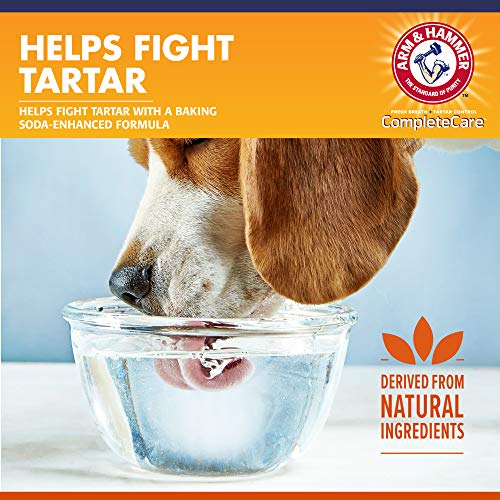 Arm & Hammer Complete Care Fresh Dental Water Additive for Dogs and Cats - Dog Water Additive, Dog Mouth Wash, Dog Dental Rinse, PetWater Additive, Cat Dental Care Bad Breath, Cat Supplies