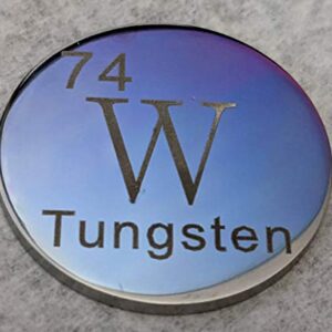 Tungsten (W) 30.68mm Metal Disc - Polished - One Troy Ounce