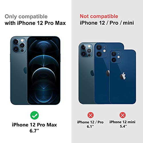 Arae Screen Protector for iPhone 12 Pro Max, HD Tempered Glass Anti Scratch Work with Most Case, 6.7 inch, 3 Pack