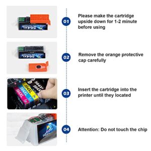 DOUBLE D 564XL Compatible Ink Cartridge Replacement for HP 564XL 564 XL High Yield for HP Photosmart 7520 6520 5520 5510 Deskjet 3520 3522 Officejet 4620 Printer (5 Black)
