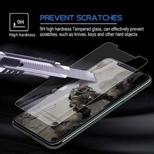 Arae Screen Protector for iPhone 11 Pro Max/Xs Max, HD Tempered Glass Anti Scratch Work with Most Case, 6.5 inch, 3 Pack