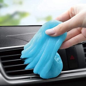 cleaning gel for car detailing putty car vent cleaner goo cleaning putty gel auto detailing tools car interior cleaner dust cleaning mud for cars dust cleaner slime keyboard cleaner gel (1pack)