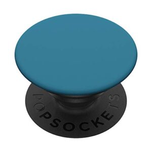simple chic solid color tropical ocean teal blue popsockets popgrip: swappable grip for phones & tablets