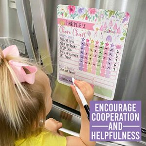 Princess Kids Chore Chart Magnetic, Reward Chart for Kids, Good Behavior Chart for Kids at Home, My Responsibility Chart for Kids, Magnetic Reward Chart for Kids Behavior, Chore Chart for One Child