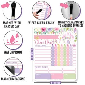 Princess Kids Chore Chart Magnetic, Reward Chart for Kids, Good Behavior Chart for Kids at Home, My Responsibility Chart for Kids, Magnetic Reward Chart for Kids Behavior, Chore Chart for One Child