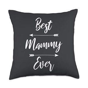 mammy gifts best mammy ever gift throw pillow, 18x18, multicolor