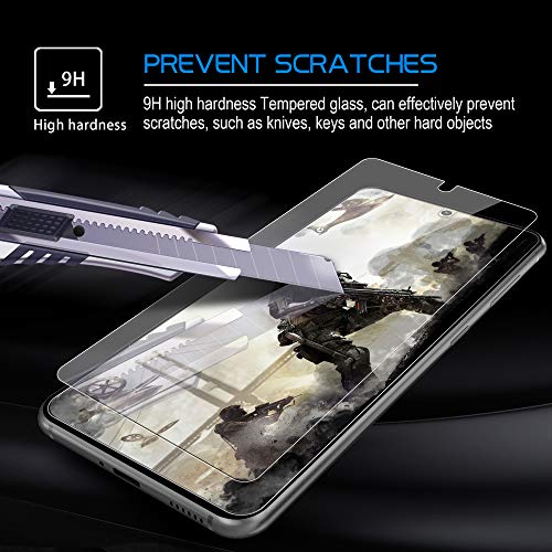 Arae Screen Protector for Samsung Galaxy S21, HD Tempered Glass Anti Scratch Work with Most Case, 6.2 inch, 3 Pack