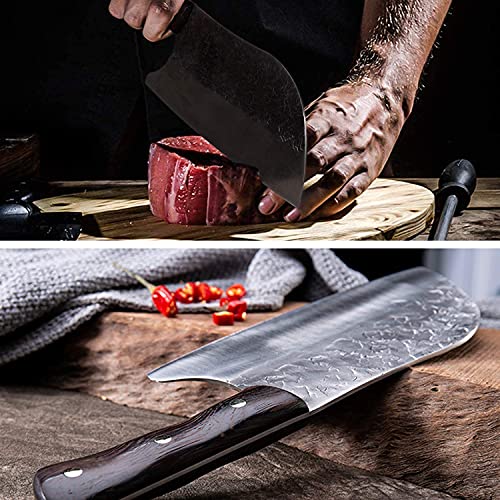 Hand Forged Serbian Chef Knife Boning Knife High Carbon Cleaver Knife Kitchen Knives