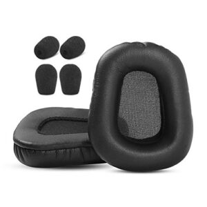ydybzb ear pads cushion earpads replacement compatible with blueparrott b550-xt b550xt bluetooth wireless headphones (ear pads + microphone foam)
