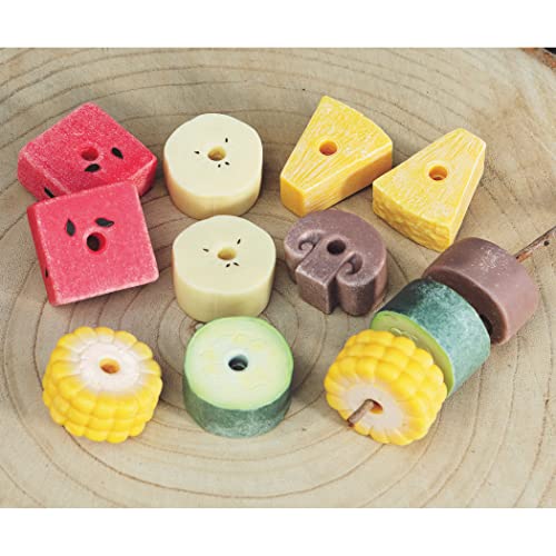 Yellow Door Sensory Play Stones, Threading Kebabs