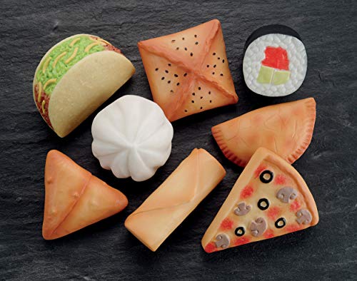 Yellow Door Sensory Play Stones, Foods of The World, Set of 8