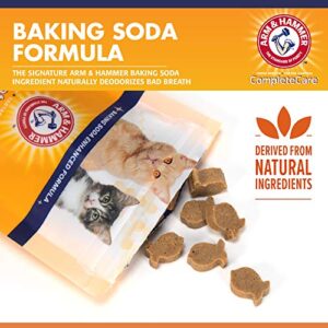 Arm & Hammer For Pets Complete Care Cat Dental Mints, 40 Count | Chicken Flavored Cat Dental Treats for Fresh Breath and Tartar Control | Baking Soda Enhanced Formula with Natural Ingredients