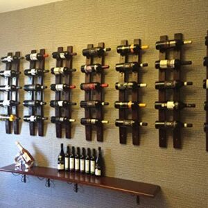 Wall Mounted Wine Rack | Hanging Liquid Bottle Shelf Rustic Barrel Stave Hanging Wooden Wall-Mounted Wine Rack