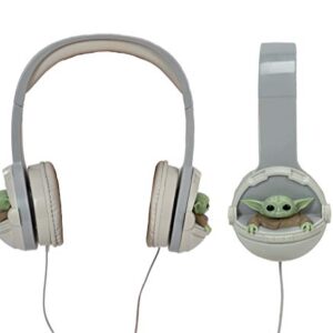 Star Wars The Mandalorian The Child - Baby Yoda Kids Headphones Wired Fully Padded and Adjustable Headband