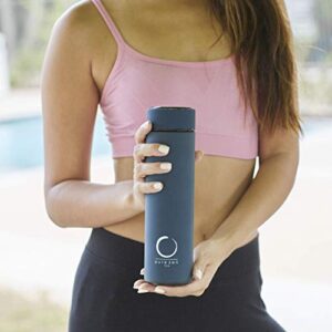 Pure Zen Tea 3 Thermos with Infuser - Blue, Black and Pink - 15 oz