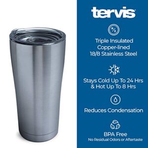 Tervis Triple Walled Yellow Mellow Floral Insulated Tumbler Cup Keeps Drinks Cold & Hot, 20oz Legacy, Stainless Steel