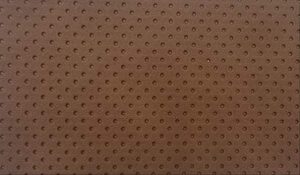 fabrics forever - faux leather semi perforated tobacco cinnamon upholstery fabric by the yard - 54’’ wide | semi perforated tobacco vinyl fabric material faux leather sheets for diy, upholstery crafts