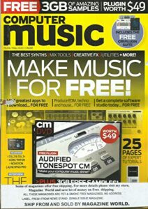 computer music magazine, make music for free ! (front cover page damaged.