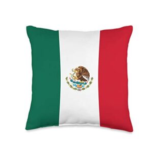 miftees country flag gifts mexico mexican flag throw pillow, 16x16, multicolor