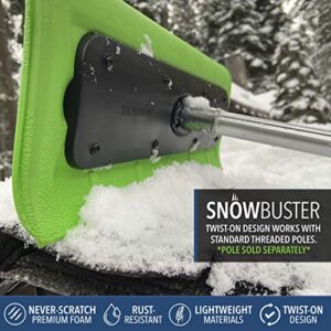 EVERSPROUT Never-Scratch SnowBuster Attachment for Removing Snow from Vehicles (Pole Not Included) | Premium Foam Snow Broom Head | Unique S-Shape Design for Push or Pull Removal | Broom Head Only