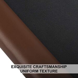 PU Fabric Leather 1 Yard 54" x 36", 1.25mm Thick Faux Synthetic Leather Material Sheets for Upholstery Crafts, DIY Sewings, Sofa, Handbag, Hair Bows Decorations (Coffee)